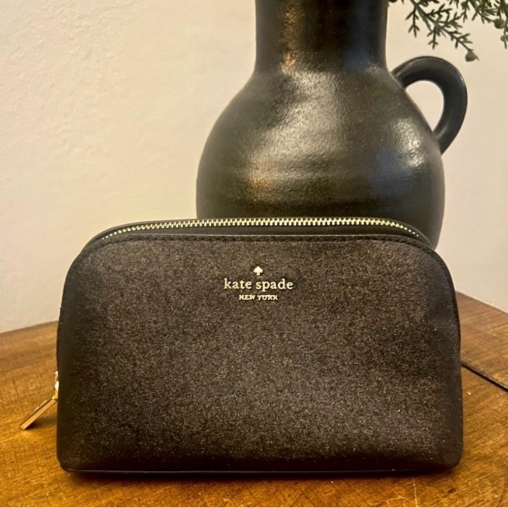 Kate Spade Glittery Cosmetic Pouch (NWT)
